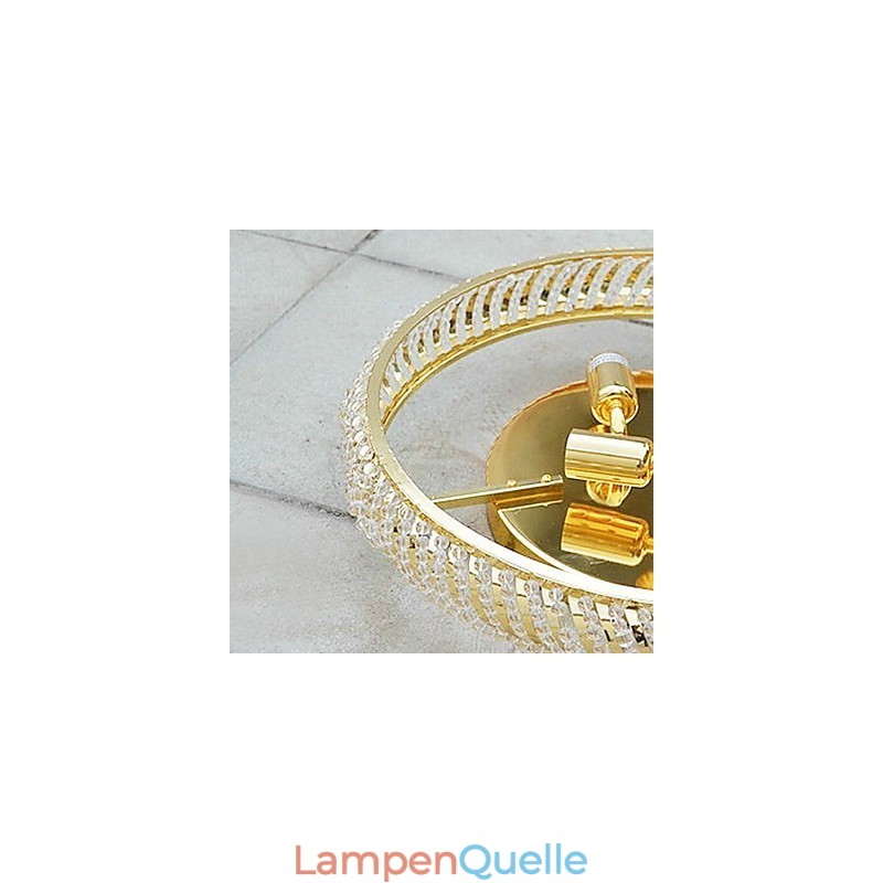 Luxuriöse Deckenleuchte mit 4 Lichtern in Gold