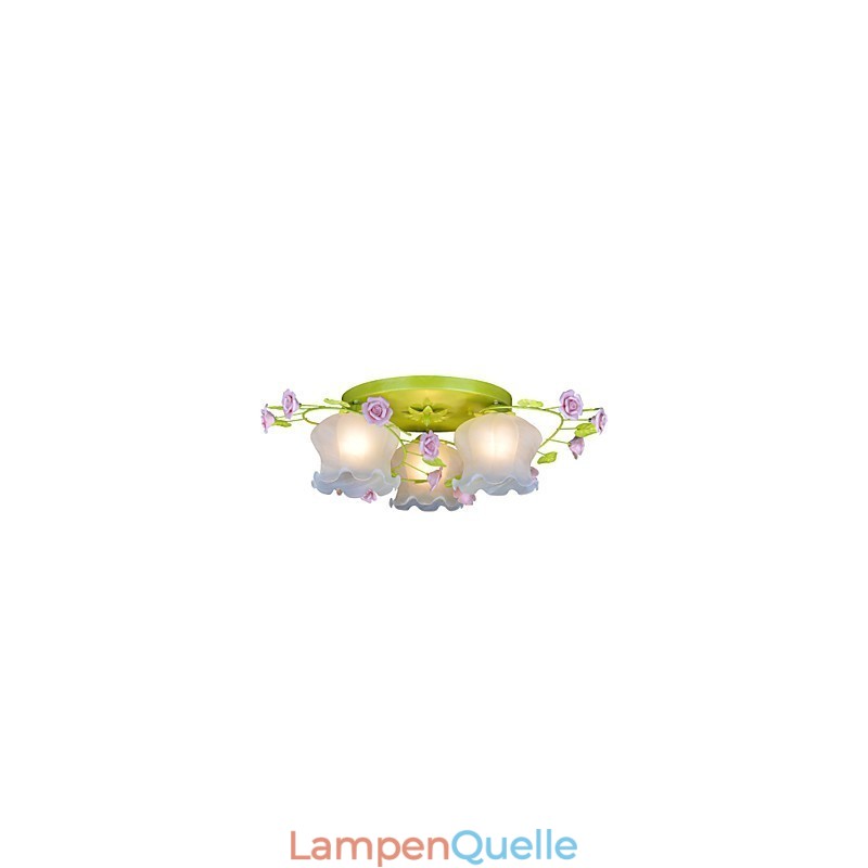 Kreative Lampe Lampe Warm Garden Rose Drei einfache Deckenlampen