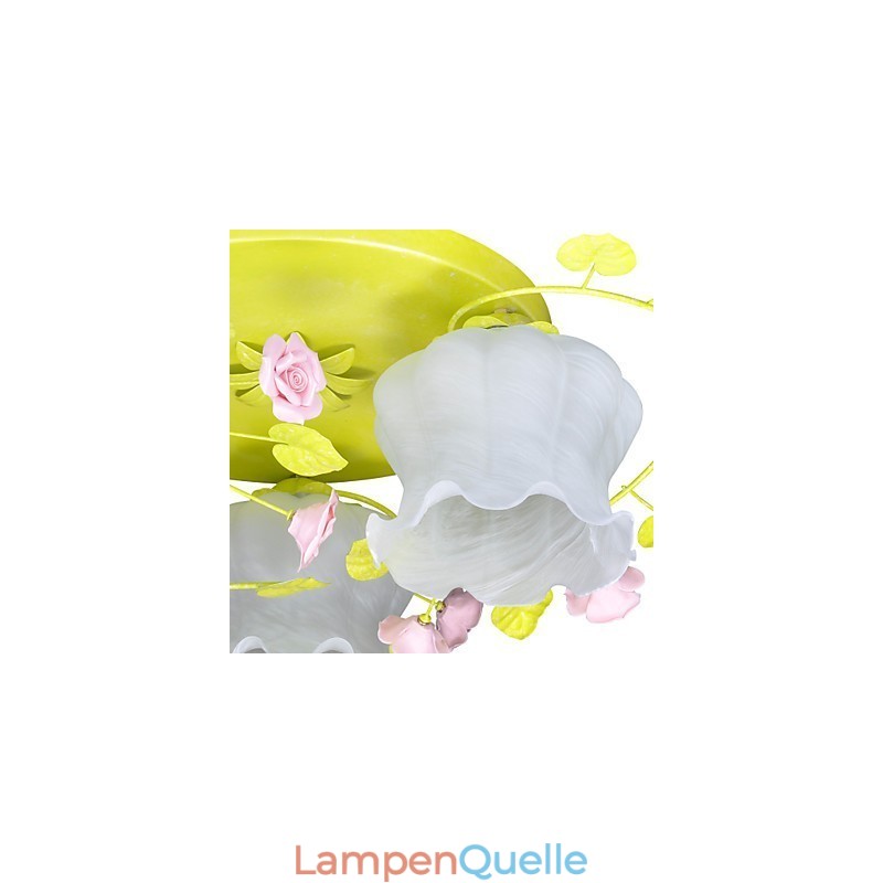 Kreative Lampe Lampe Warm Garden Rose Drei einfache Deckenlampen