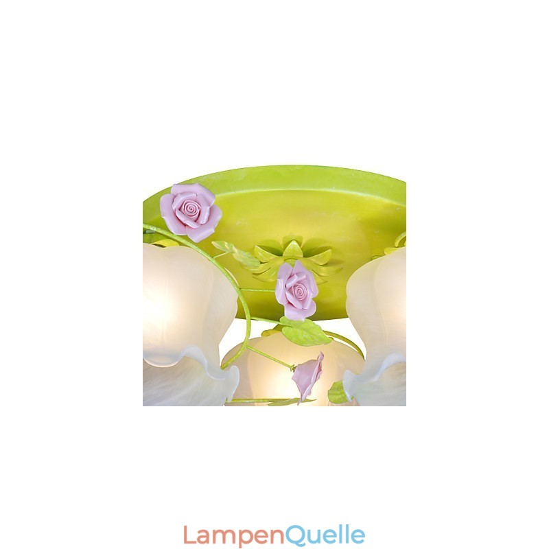 Kreative Lampe Lampe Warm Garden Rose Drei einfache Deckenlampen