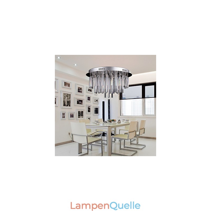 Moderner Kristall-Kronleuchter mit 12 Lichtern