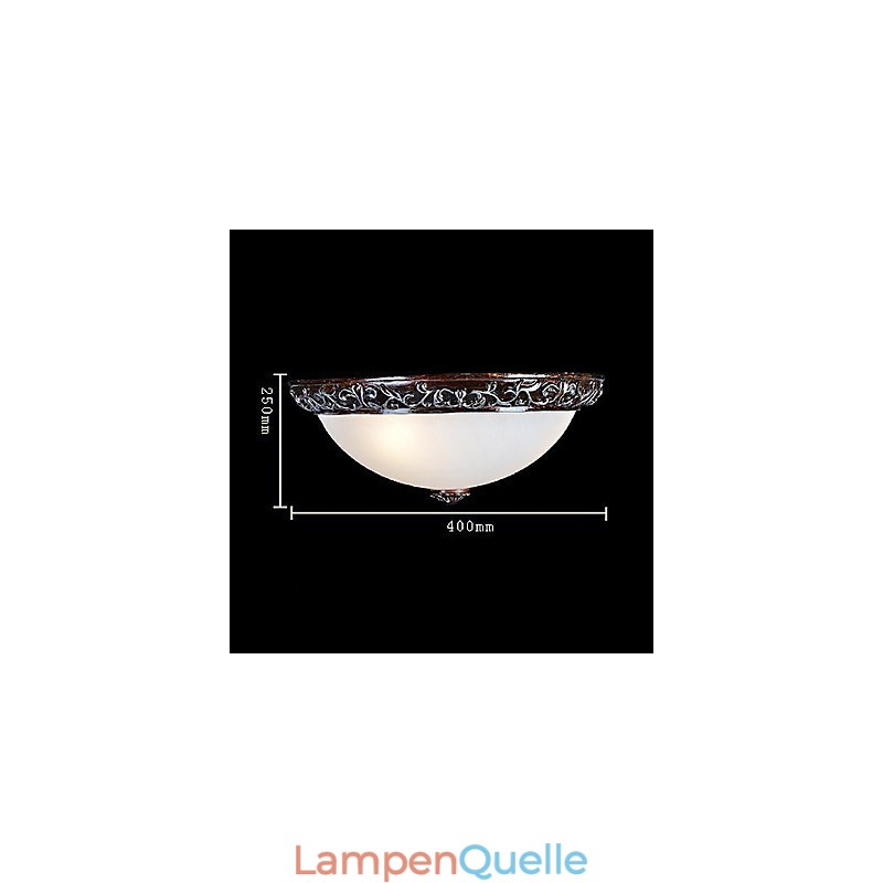 Deckenleuchte Glas Harz Silber Carving Europäischen Klassisch