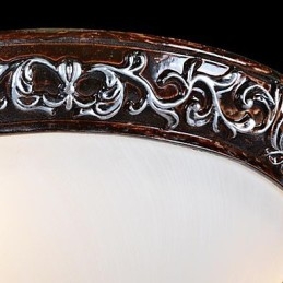 Deckenleuchte Glas Harz Silber Carving Europäischen Klassisch