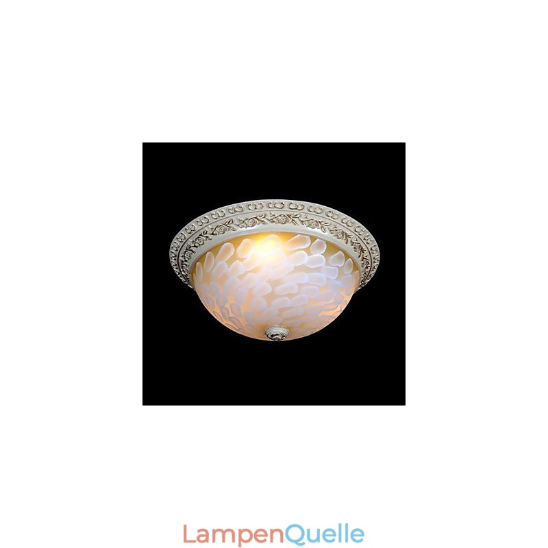 Weiße Unterputzleuchte Muster Glas Harz Gold Carving Europäischen Klassischen