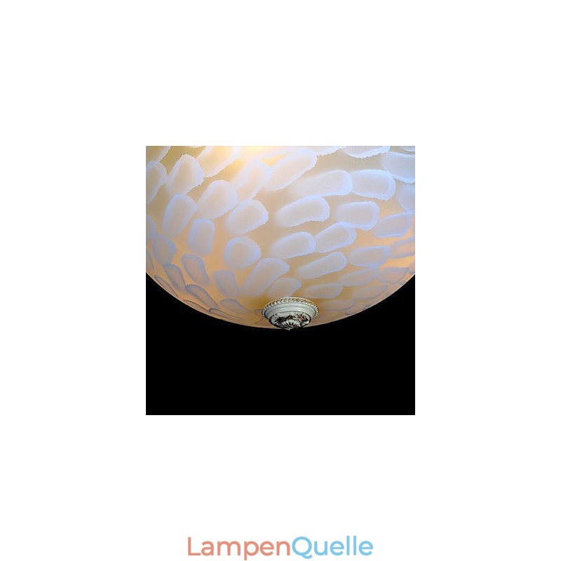 Weiße Unterputzleuchte Muster Glas Harz Gold Carving Europäischen Klassischen