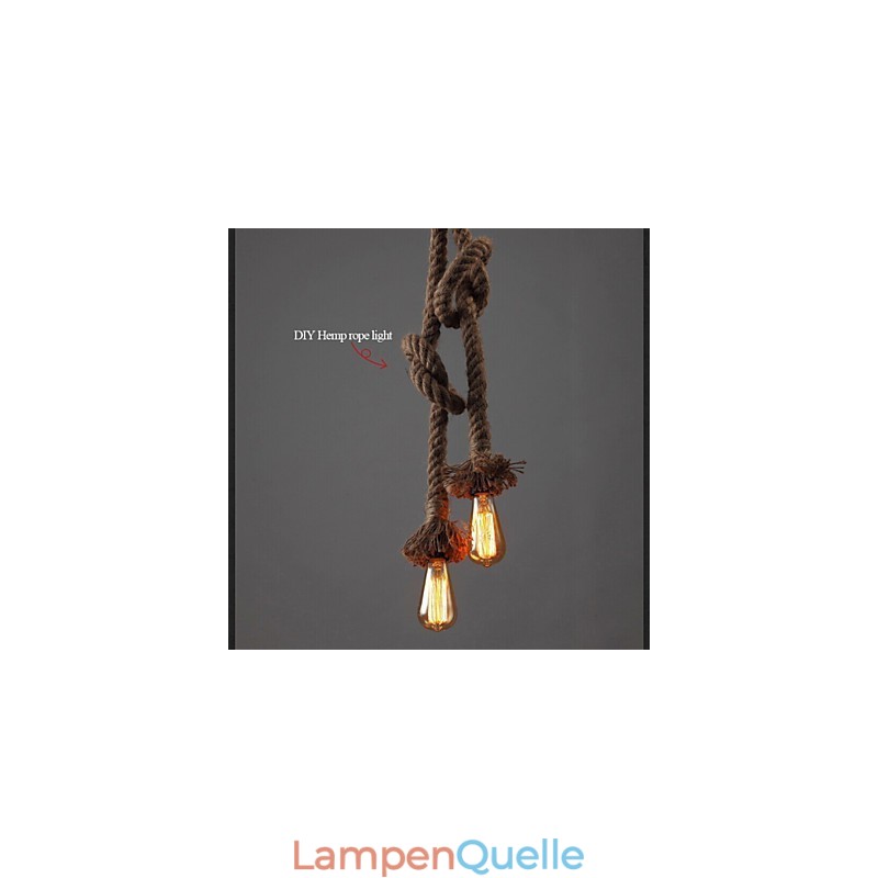 1 Licht DIY Kunst Hanfseil Licht Kreative Hanfseil Droplight