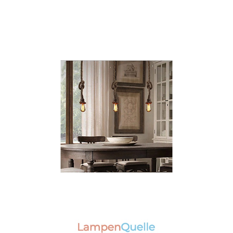 1 Licht DIY Kunst Hanfseil Licht Kreative Hanfseil Droplight