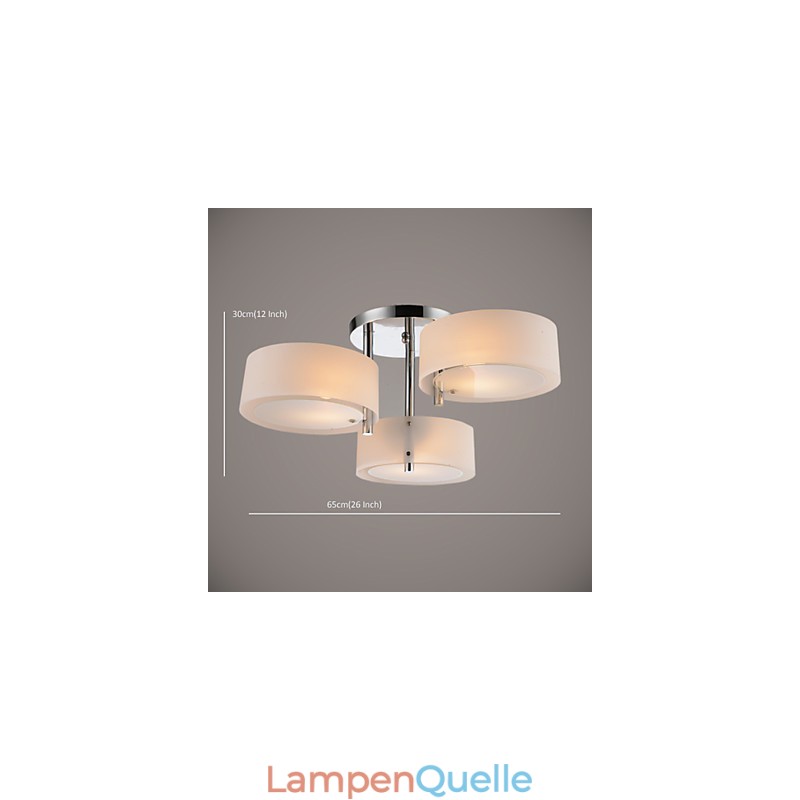 Deckenleuchte Modern Zeitgenössisch 3 Lichter Metall