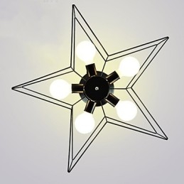 Kurze fünfzackige Sternbeleuchtung personalisierte moderne Deckenleuchte Kind Gehäuse Lampen