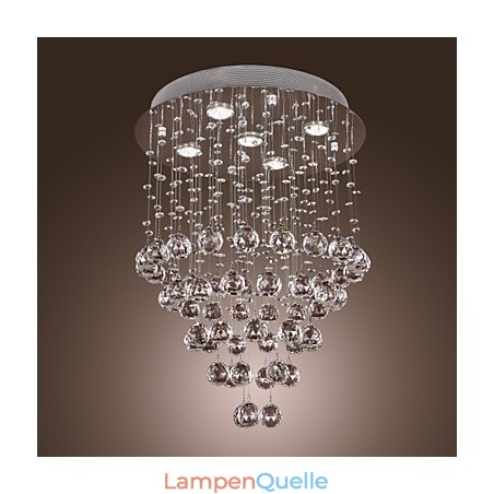 Kristall-Kronleuchter mit 5-flammigem Design (K9-Kristall) Kristall-Kronleuchter mit 5-flammigem Design (K9-Kristall)