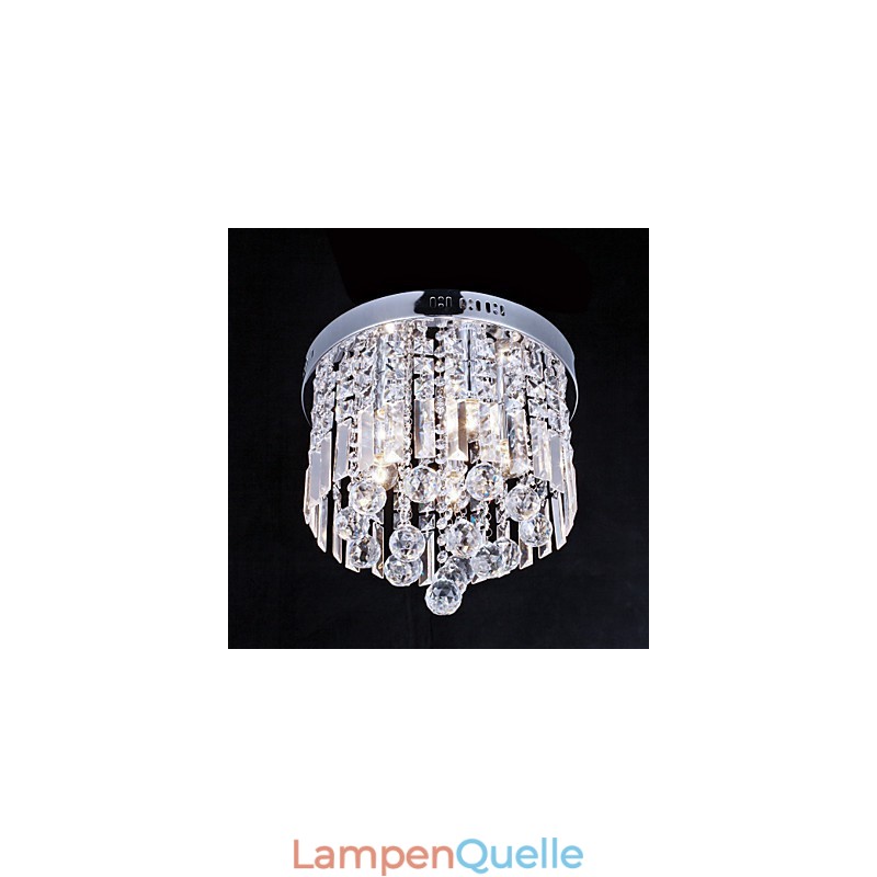 Flush Mount Crystal Modern Contemporary Metal