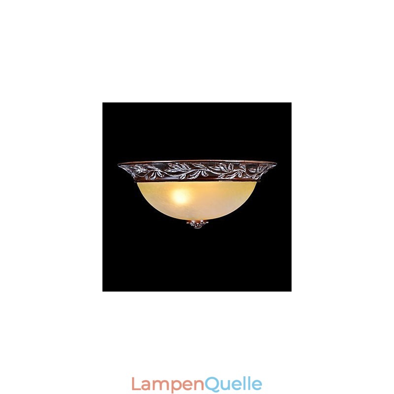 Deckenleuchte Weiß Gelb Glas Harz Silber Carving Europäischen Klassisch