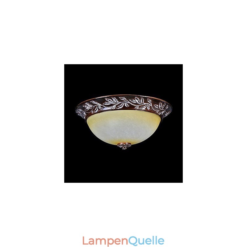 Deckenleuchte Weiß Gelb Glas Harz Silber Carving Europäischen Klassisch
