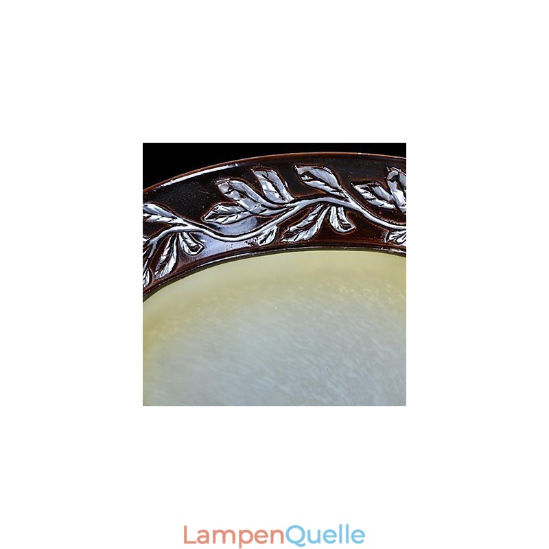 Deckenleuchte Weiß Gelb Glas Harz Silber Carving Europäischen Klassisch