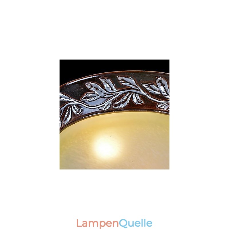 Deckenleuchte Weiß Gelb Glas Harz Silber Carving Europäischen Klassisch