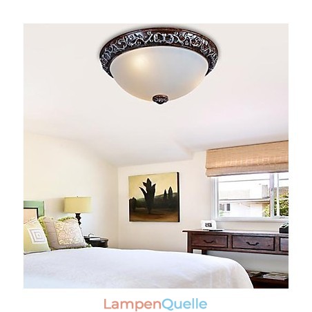 Deckenleuchte Glas Harz Silber Carving Europäischen Klassisch