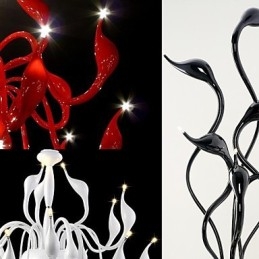 Moderne zeitgenössische Malerei Metall Kronleuchter Pendelleuchte