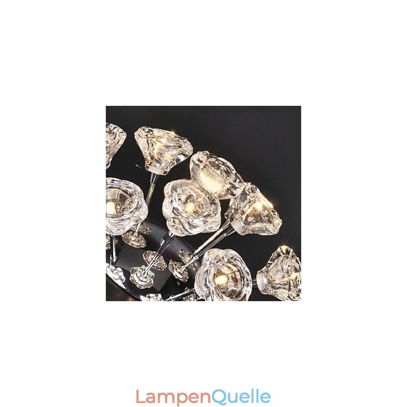 Moderne zeitgenössische rustikale Lodge Chrom Metall Unterputz