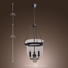 Traditioneller klassischer galvanisierter Kronleuchter im Mini-Stil im Vintage-Stil