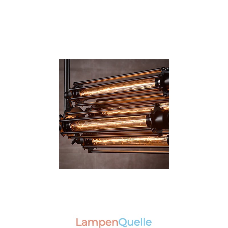 Rustic Lodge Retro Mini Style Electroplated Metal Chandelier