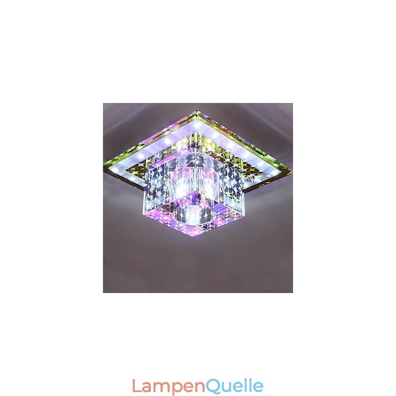 Kristall Deckenleuchte Spotlight SMD 3W Kreative Lampe Leuchtstoffröhre Bunte Farbe Dome Licht