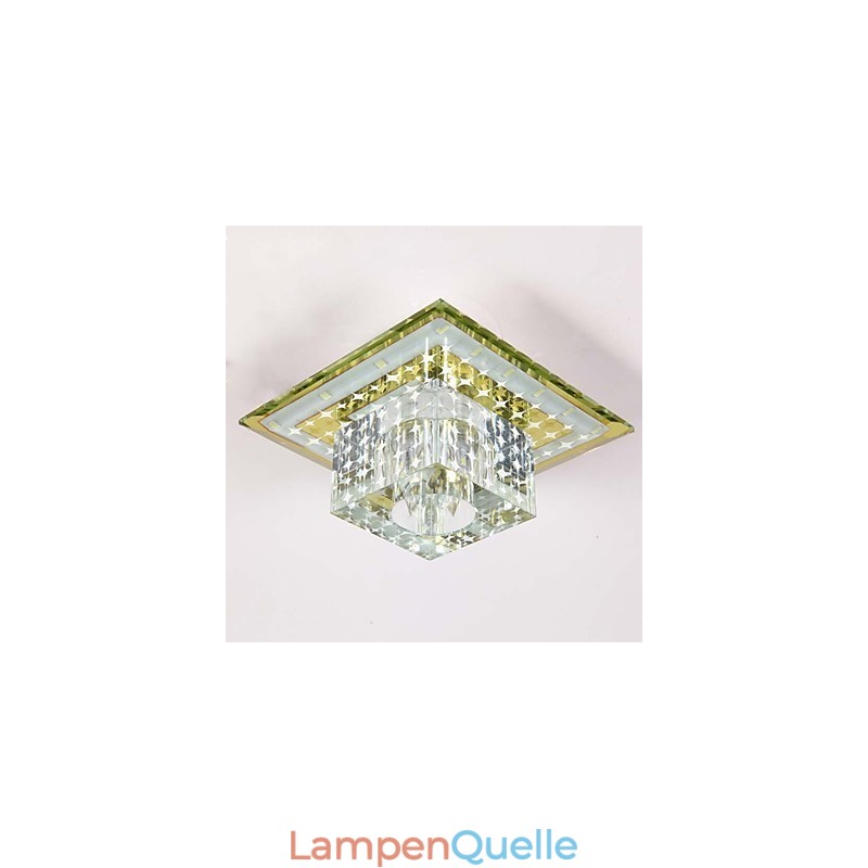 Kristall Deckenleuchte Spotlight SMD 3W Kreative Lampe Leuchtstoffröhre Bunte Farbe Dome Licht