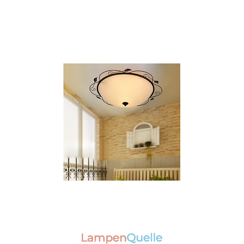 32CM Europa Typ Stil Ländlichen Klassischen Absorbieren Dome Licht Lampe