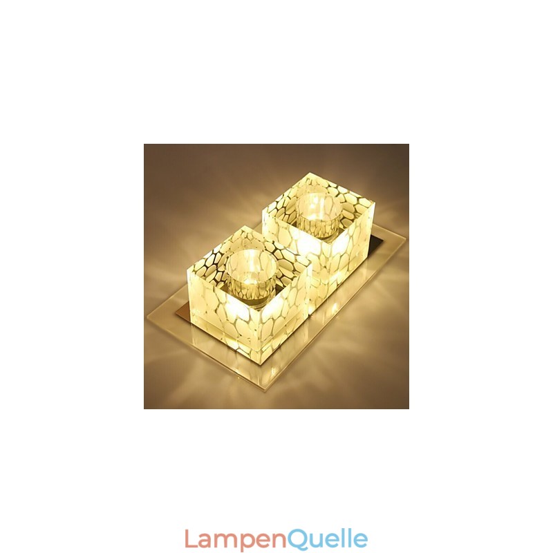 27*15*5CM Kristall Decke Lampe Scheinwerfer SMD 6W Kreative Lampe Rohr Licht Bunte Farbe Dome licht