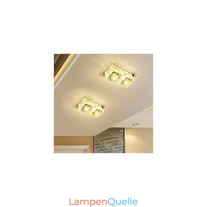 27*15*5CM Kristall Decke Lampe Scheinwerfer SMD 6W Kreative Lampe Rohr Licht Bunte Farbe Dome licht
