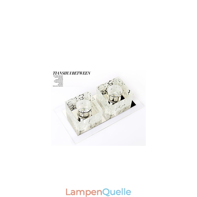 27*15*5CM Kristall Decke Lampe Scheinwerfer SMD 6W Kreative Lampe Rohr Licht Bunte Farbe Dome licht