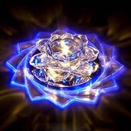 20*8,5 CM Mini Kristall Deckenleuchte Spotlight 3W Kreative Lampe Leuchtstoffröhre Bunte Farbe Quadratische Kuppel Licht