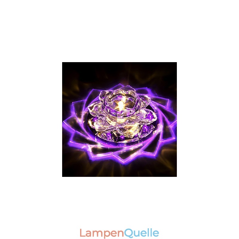 20*8,5 CM Mini Kristall Deckenleuchte Spotlight 3W Kreative Lampe Leuchtstoffröhre Bunte Farbe Quadratische Kuppel Licht