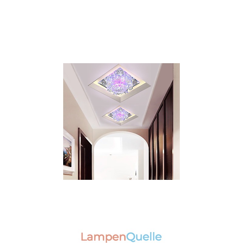 Quadratische Pockenlampe Licht Kristall Licht Kreative Kuppel Licht Rohr Lampe Licht