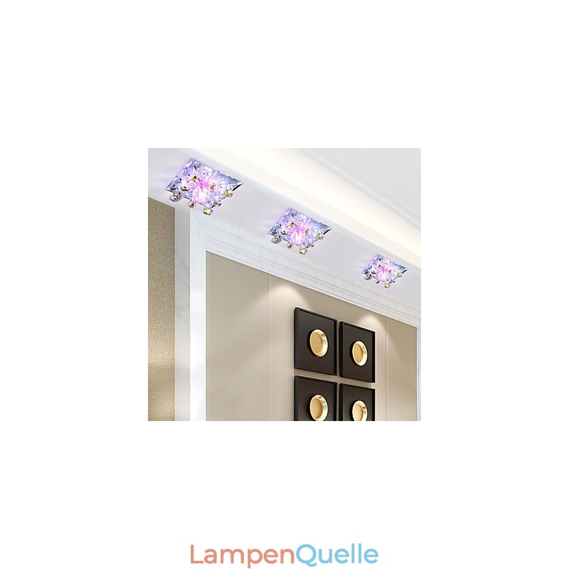 Quadratische Pockenlampe Licht Kristall Licht Kreative Kuppel Licht Rohr Lampe Licht