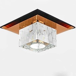 Mini Kristall Deckenleuchte Spotlight 3W Kreative Lampe Leuchtstoffröhre Bunte Farbe Quadratische Kuppelleuchte
