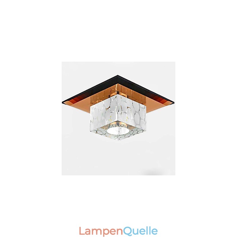 Mini Kristall Deckenleuchte Spotlight 3W Kreative Lampe Leuchtstoffröhre Bunte Farbe Quadratische Kuppelleuchte