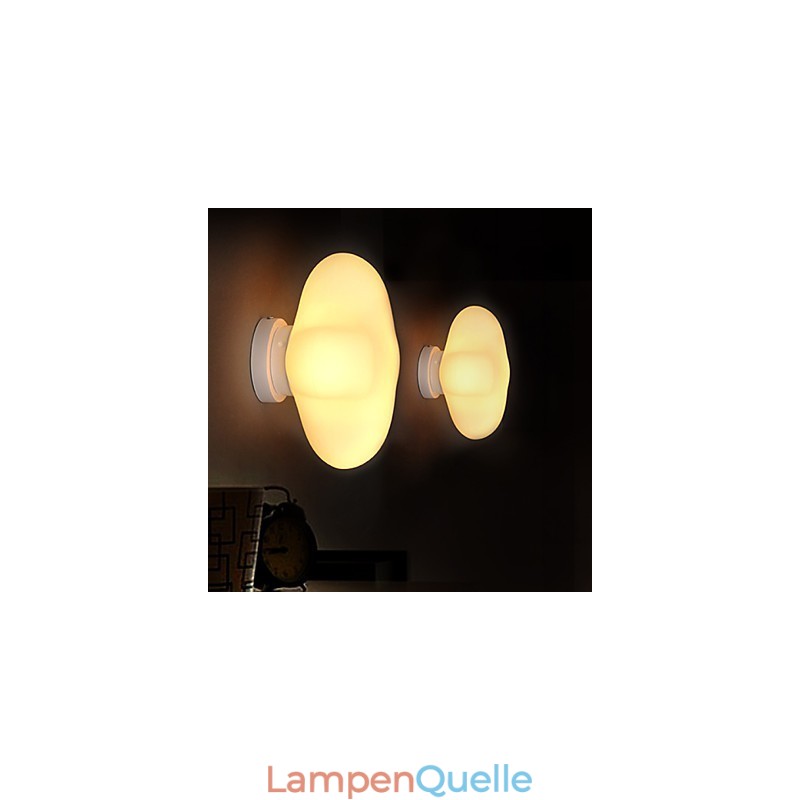 22*22CM Zeitgenössische Und Vertraglich Einkopf Glück Gras Glaskuppel Licht