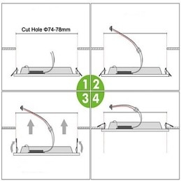 Moderne zeitgenössische Malerei Metall Unterputz