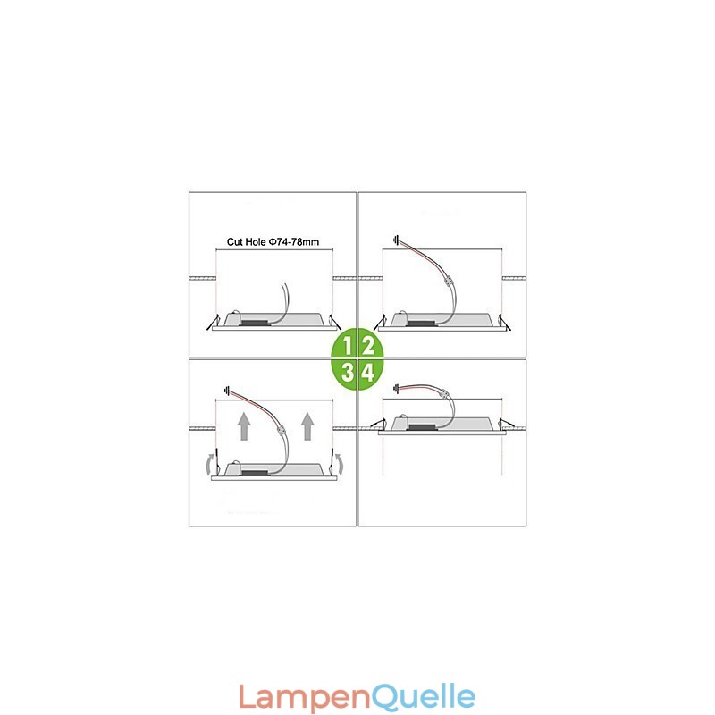 Moderne zeitgenössische Malerei Metall Unterputz