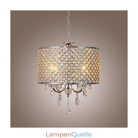 Trommel Kronleuchter Kristall Moderne 4 Lichter Pendelleuchte Trommel Kronleuchter Kristall Moderne 4 Lichter Pendelleuchte