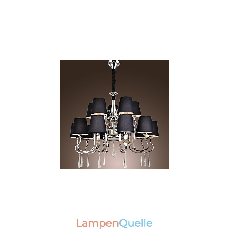 Moderner zeitgenössischer traditioneller klassischer rustikaler Lodge-Vintage-Landhaus-Insel-Kronleuchter aus Chrommetall