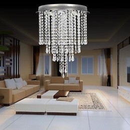 Moderne zeitgenössische Kristall Chrom Kristall Flush Mount Kinder