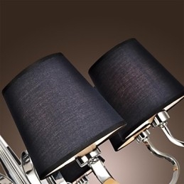 Moderner zeitgenössischer traditioneller klassischer rustikaler Lodge-Vintage-Landhaus-Insel-Kronleuchter aus Chrommetall