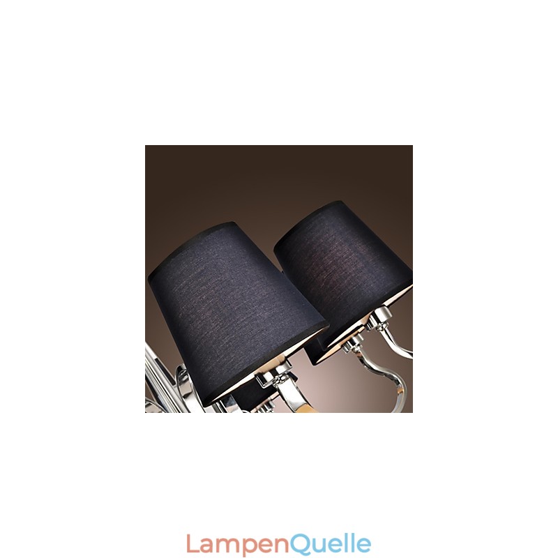 Moderner zeitgenössischer traditioneller klassischer rustikaler Lodge-Vintage-Landhaus-Insel-Kronleuchter aus Chrommetall