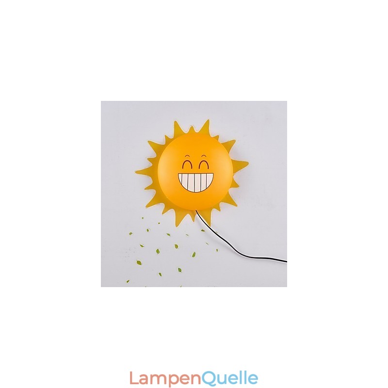 Tapete Wandleuchten Blume Gesicht DIY Spaß Atmosphäre Nachtlicht Kinder Nachttischlampe Dekoration Sonne