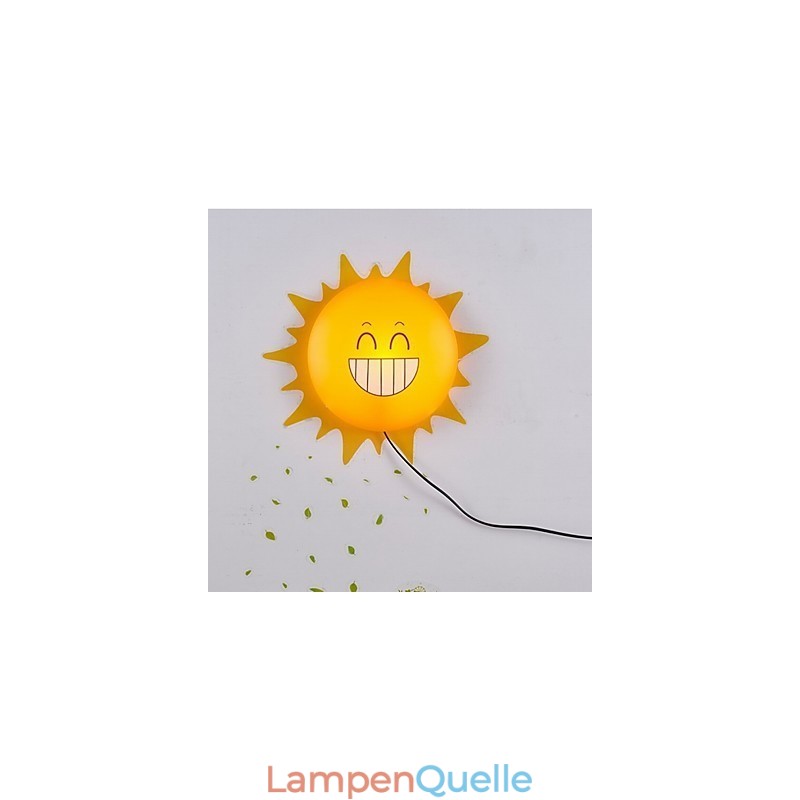 Tapete Wandleuchten Blume Gesicht DIY Spaß Atmosphäre Nachtlicht Kinder Nachttischlampe Dekoration Sonne