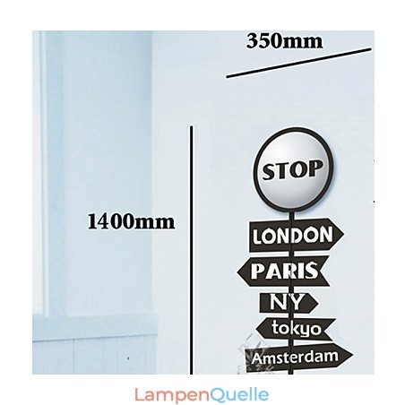 Stop Letter Hochtemperaturbeständiges Kunststofflicht und kreative 3D-Tapeten-Wandleuchte Stop Letter Hochtemperaturbeständiges Kunststofflicht und kreative 3D-Tapeten-Wandleuchte