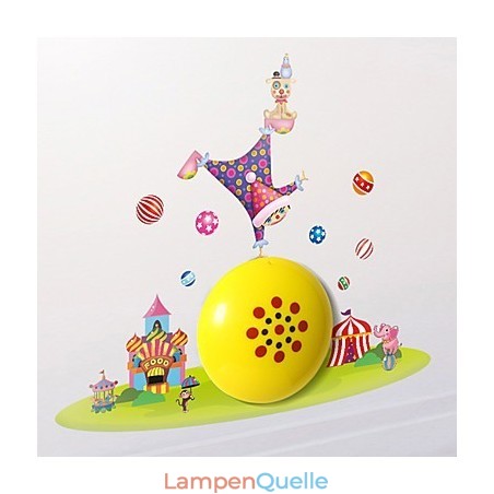 Clown Hochtemperaturbeständiges Kunststofflicht und 10 ° C können kreative 3D-Tapeten-Wandlampe entfernen Clown Hochtemperaturbeständiges Kunststofflicht und 10 ° C können kreative 3D-Tapeten-Wandlampe entfernen