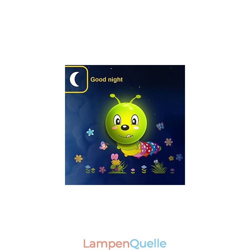 Caterpillar Hochtemperaturbeständiges Kunststofflicht und 10 ° C können kreative 3D-Tapeten-Wandlampe entfernen