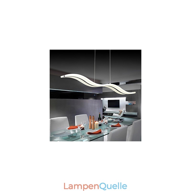 Moderne zeitgenössische Chrom-Pendelleuchte